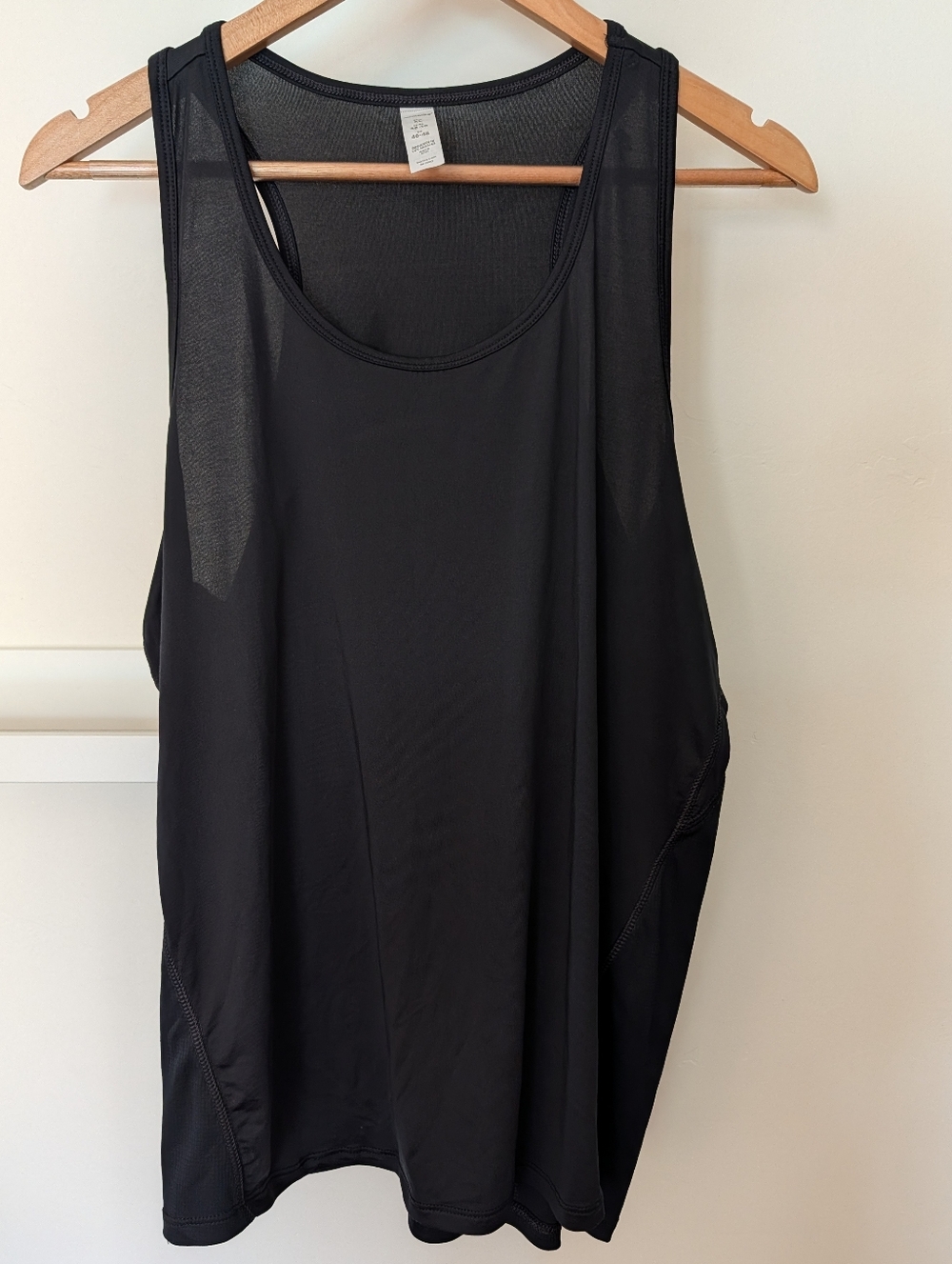 Marika Black Lightweight Flowy Athletic Exercise Tank Top Women's XL Athleisure